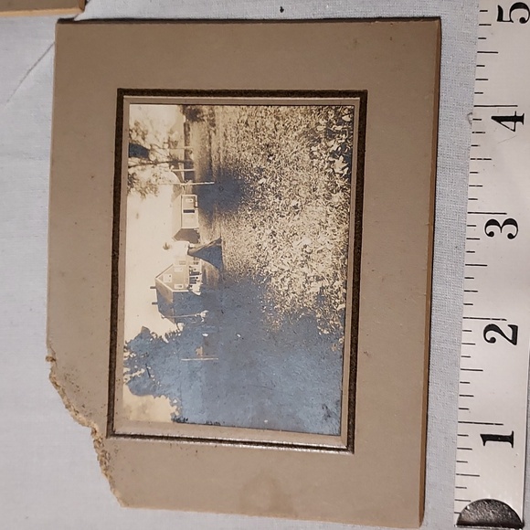 Antique Cabinet Card Photos of Houses Marked W E Smith Reading Mass - Picture 2 of 10